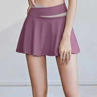 Ženska haljina za čišćenje Žene ljetne suknje za tenis Athletic Stretchy kratka joga lažna dvostruka