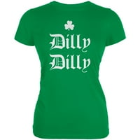 St. Patricks DayllLlly Shamrock Juniors Meka majica Irski zeleni 2xl