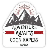 Coon Rapids Iowa Suvenir Vinil naljepnica za naljepnicu Avantura čeka dizajn