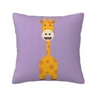 Navlake za jastuke, Cartoon Cute Giraffe Square Sofa Dekorativni pleteni jastuk, 26 x26