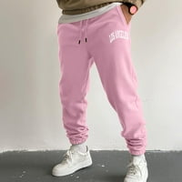 Pedort Muška jesenina novih casual plus size pantalone Olovka Jogger Streetwear Cargo Pants Pink, XL