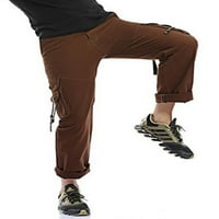 Muškarci Cago Soside Ravne redovne postavljene hlače sa kaišturnim radom Jogging pantalone plus veličina