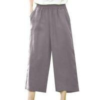 Nečujne ženske hlače ženske golf hlače s džepovima rastezanje gležnjače visokog struka za žene za putovanje