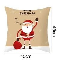 Prekrasan santa claus uzorak jastučnice božićni stil smanjiti otpor poliesterskih jastuka za dom