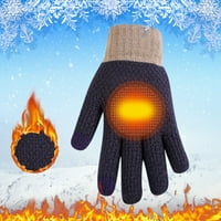 Puawkoer muškarci tople strijanje pletene rukavice rukavice zimske drže tople pletenje Golves na otvorenom