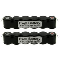 Exell 7.2v 300mAh Custom NiMH baterija W Tabs Radio backing-up Scorners
