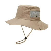 Prozračna široka dina boonička kapa na otvorenom mrežica za putni pecanje kašika Hat Black ima gospodo