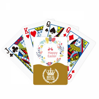 Sretan Easter Festival Flower Royal Flush Poker igračka karta