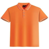 Gomelly Boys Polo vrhovi Ležerne prilike Majica Lagana mačka Modni poklon tinejdžerke Slim Fit Top Orange