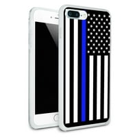 Tanka plava linija Američka zastava Zaštita od vitka FIT HIBRID Gumeni branik se uklapa Apple iPhone