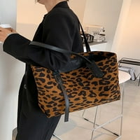 Prednjeg swwalk dame torbica za glasnik Hobo Multi džepovi Torbica Torp ručke Žene Leopard Print