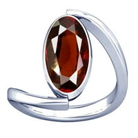 Divya Shakti 10.25-10. Carat Hessonit Gomed Gemstone srebrni prsten za žene