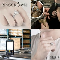 Parovi vjenčani prsten setovi njegove i njene markize dijamantski moissanter sterling srebrne vjenčane