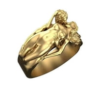 Baccoc dodaci Par i muškarci Valentinovo Prsten Dan serija Ljubavi žene prstenovi pretjerane prstenove