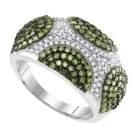 CTW-Diamond Modni zeleni prsten