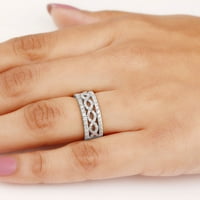 CT Moissine Twisted Infinity Vjenčani prsten, sterling srebrna, SAD 7,00