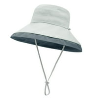Žene ribarske šešire kontrastne boje lagana lagana zavezna string anti-UV dame kapa