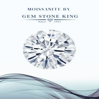 Gem Stone King 1. CT Ovalna datarboard Žuti citir Black Diamond 18K ruža pozlaćeni srebrni moissan prsten