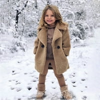 Toddler Baby Kids Girls Winter WindFoonfrooff Deck Cuck Jacket Topla gornja odjeća