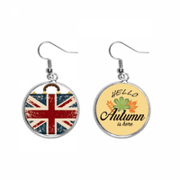 Union Jack Retro kofer Britanija uk kulturu zastava u ušima Dangle Jeseni nakit naušnice