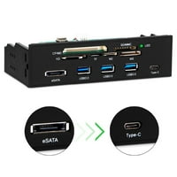 Unutarnje USB3 na prednjoj ploči s više porta ESATA TIP-C TF SD CARD CAB CAB HUB