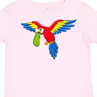 Inktastični parrot i flop flop poklon mališani majica ili majica za djevojčicu toddler