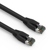 7ft mačka. S FTP Ethernet mrežni kabel crni 24awg, pakovanje
