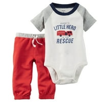 Carters Baby Odjeća odjeća za dječake Dvodijelni bod i pant Set Mali Hero