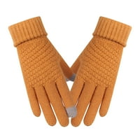 Zimske rukavice, čvrsti pletiv držite plišani zakrivljeni zaslon osjetljiv na dodir na kliznu meko zadržite