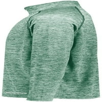 Holloway SportSwear 2xl Electively Coolcore® Zip Pulover Tamno zeleno Heather 222574