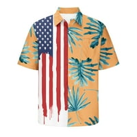 Holloyiver Patriots kratki rukav majice za muškarce američke majice za zastave za muškarce za 4. srpnja