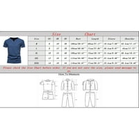 Advoicd muški majice s dugim rukavima Pamučne košulje muškarci muške modne casual pune boje pamuk V