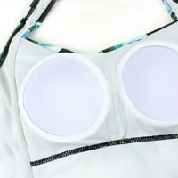 Njoeus Plus kupaći kostim za žene kupaći kostim modni ženski jednodijelni tiskani bez rukava bikini