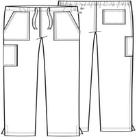 Cherokee radna odjeća Revolucija Tehničar i ženski piling pantnog rasta ravna noga ww042ab