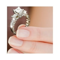 Keusen Diamond Ring Popularni prsten Jednostavan modni nakit Popularni dodaci w