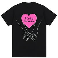 Pinky Omise Prijateljstvo Love Heart Forever Majica Ženska majica Harajuku Grafička odjeća Ženski vrh