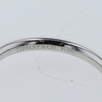 Ovjerena korištena TIFFANY prstena zakrivljena širina širine o platinama PT br. Muška tiffany & co
