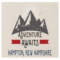 Hampton New Hampshire Suvenir Frižider Magnet Avantura čeka dizajn