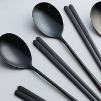 Pair štapići kašičice, metalni od nehrđajućeg čelika za višekratnu upotrebu korejskih sepcijskih kašika