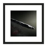 Space ESO Ilustracija Interstelaar Asteroid Oumuamua Square Drvena uokvirena zidna umjetnička slika