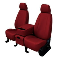 Caltend Prednja kašike Fau Kožne poklopce sjedala za 2004- Toyota Highlander - TY369-02L Crveni umetak
