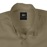 Bestman Formact prednji gumb Placket s punim košuljom za majicu dugih rukava s dugim rukavima