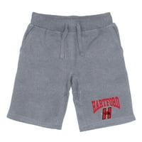 University of Hartford Hawks Premium Fleece kratke hlače Heather Grey XX-Veliki