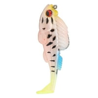 Soft Bamit skakač za veslo, 13g izdržljiv duboki trkački rep PVC Živi za ribolov crno crveno, tamno