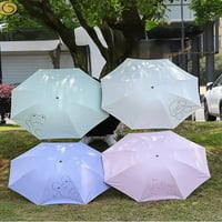 Crtani preklopni kišobran za sunčanje UV zaštita Sunhade Sun Kišobran Dvostruko-namjena-Cyan