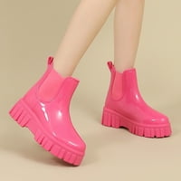 Čizme za snijeg Ženske nekičene odvojive sa pamukom unutar kišnih čizama Vanjske gumene vodene cipele za žene Boot Dot Rooster