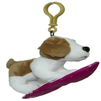 Plišan pas na lancu tipkovnice za surfanje ili ruksak Clip -Beagle