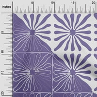 Onuone poliesterski spande ljubičasta tkanina Geometrijska modernog cvijeća opskrbe za cvijeće Ispisuju