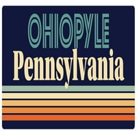 OHIOPYLE Pennsylvania Vinil naljepnica za naljepnicu Retro dizajn