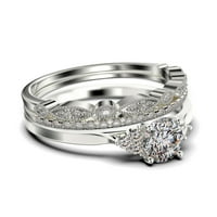Zasljepljujući minimalistički 2. karatni okrugli rez, pristupačni dijamantski moissan zaručnički prsten,